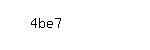 Captcha: 4be7